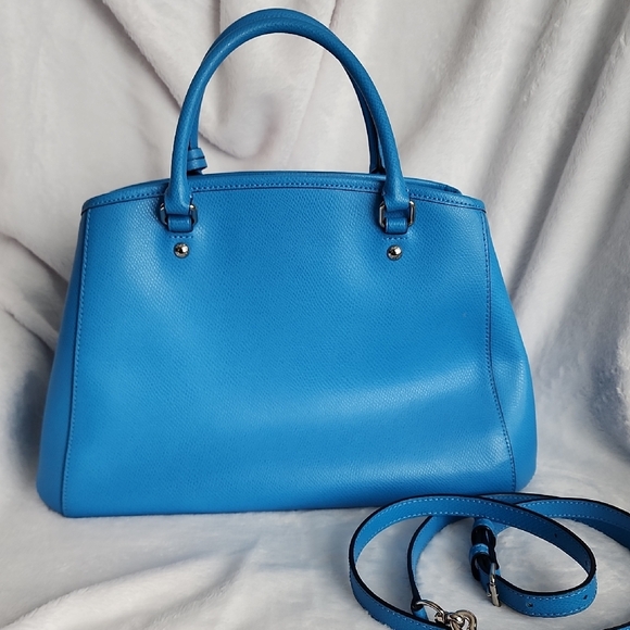Coach Vibrant Blue Satchel and Wallet Set - Picture 3 of 15
